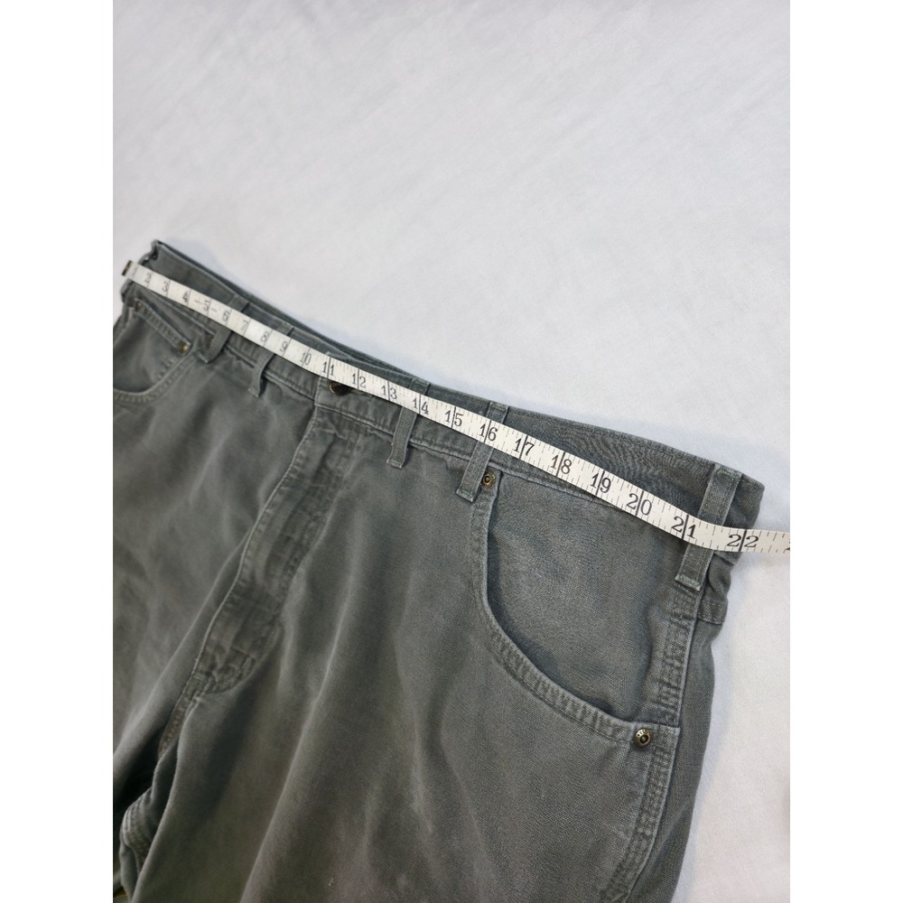 Carhartt Thrashed Loose fit Distressed Carpenter Pants  Dark Moss Gorpcore 44x30 - Picture 6 of 9